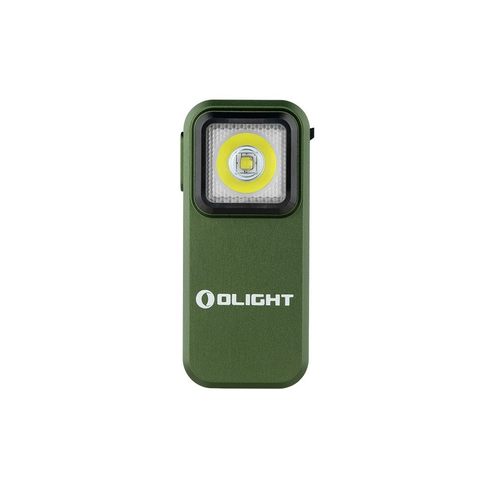 LED Clip-On Flashlight with White and Red Light - 300 Lumens, OD Green