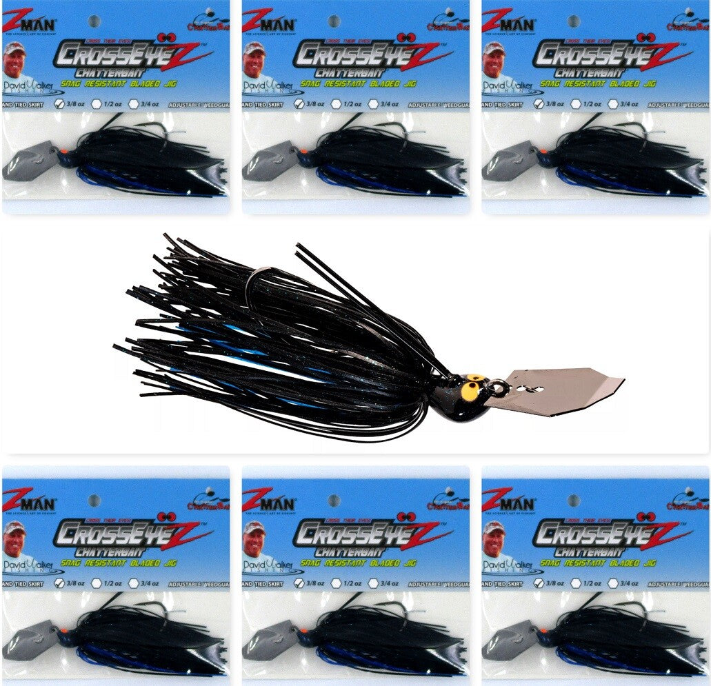Fishing Lure 3/8 Oz Chatterbait with Weedless Design & Silicone Skirt