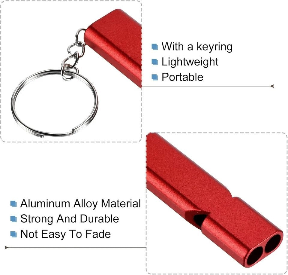 120dB Emergency Survival SOS Whistle Keychain Outdoor Camping Hiking