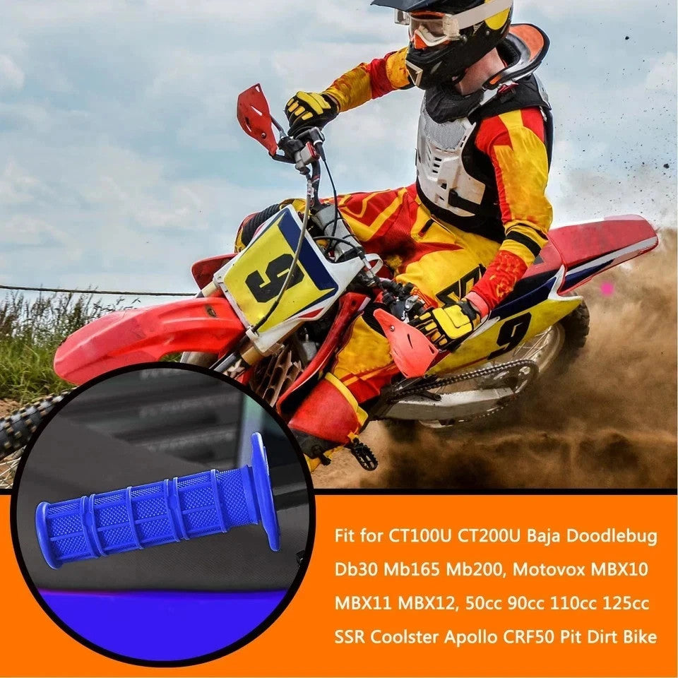 Handlebar Grips for 50cc-125cc Dirt Bikes and Scooters - 7/8" Universal Fit