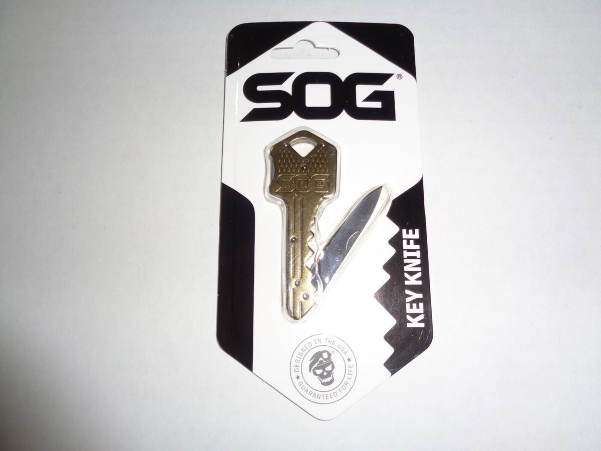 Key Shaped Folding Lock Blade Knife - Stainless Steel Pocket & Keychain Tool