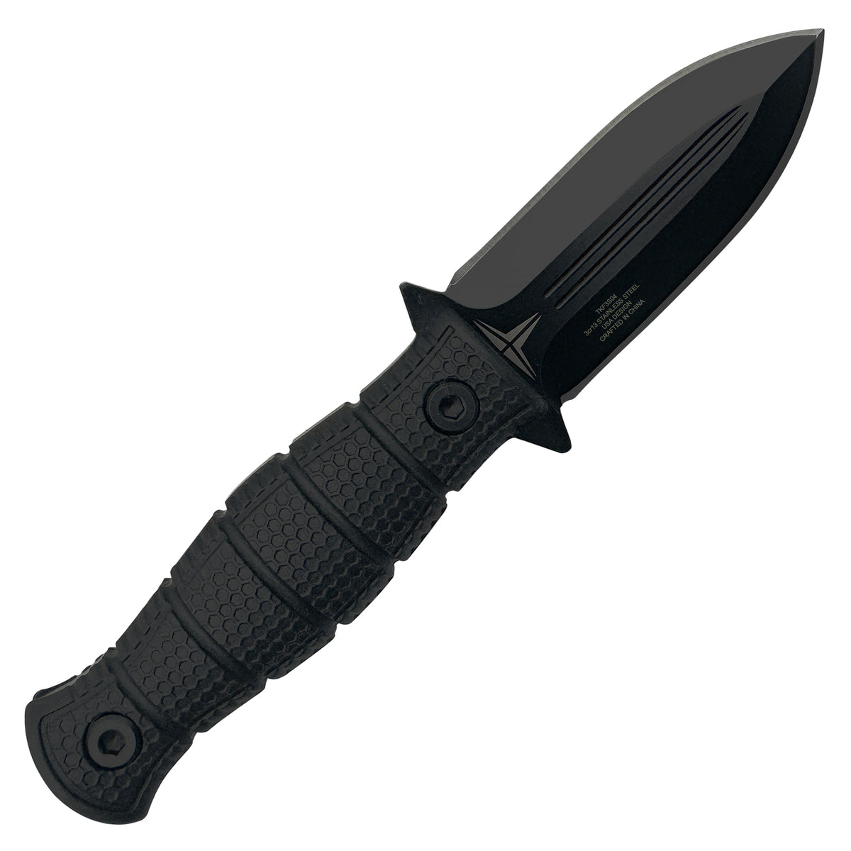 6.5-Inch Full Tang Tactical Fixed Blade Knife with MOLLE Clip and Interchangeable Handle