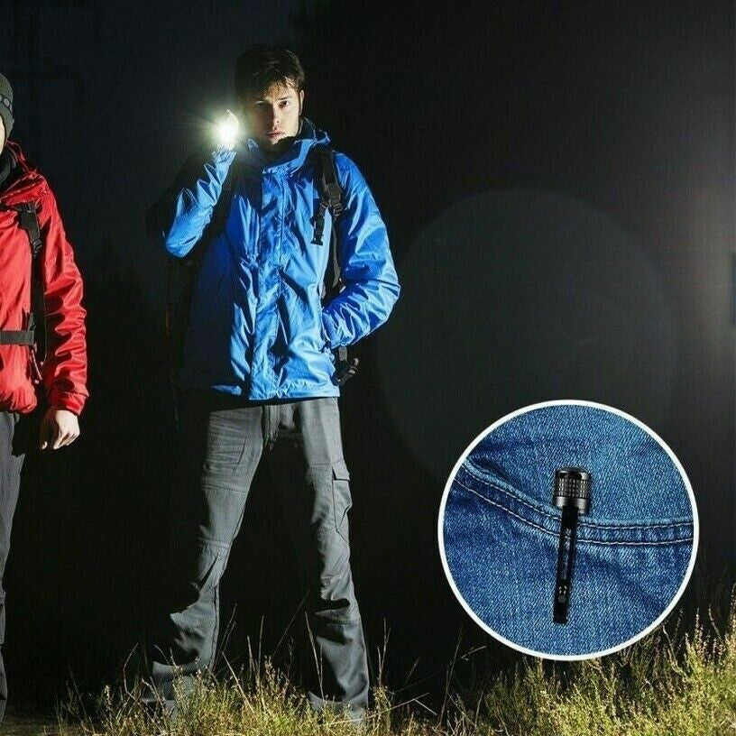 Mini LED Tactical Flashlight Set - Compact Waterproof Penlight for Outdoor & Emergency Use