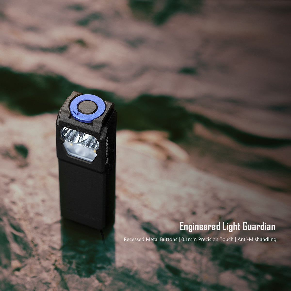 Rechargeable LED Flashlight with UV and Warm Light, 2800LM Long Range Headlamp