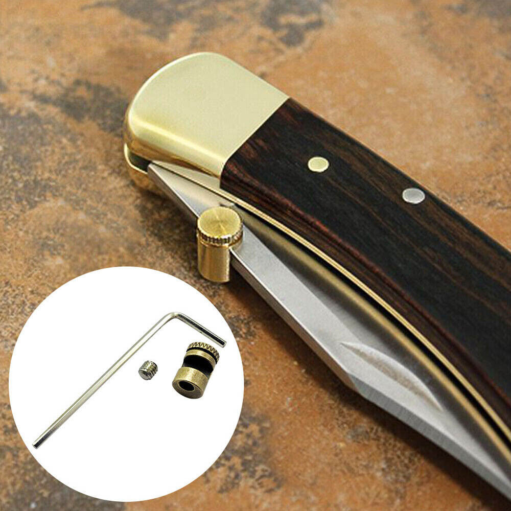 4Pcs Brass Thumb Studs for Folding Knives - Buck 110 & More
