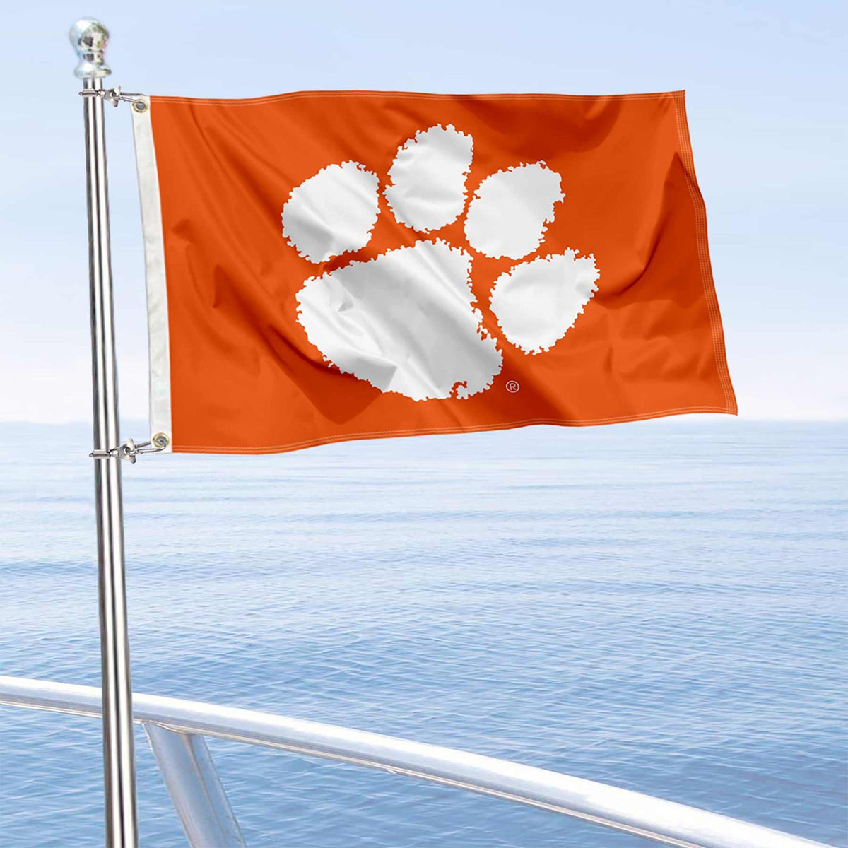 Clemson University Golf Cart Flag NCAA Licensed 12x18 Polyester