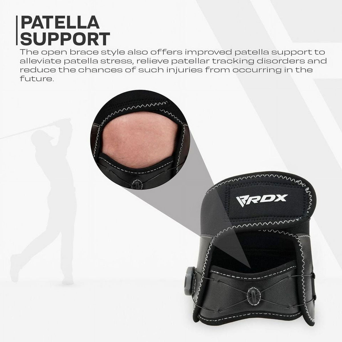 Adjustable Knee Support Brace with FlexDial System for Pain Relief, ACL & Arthritis