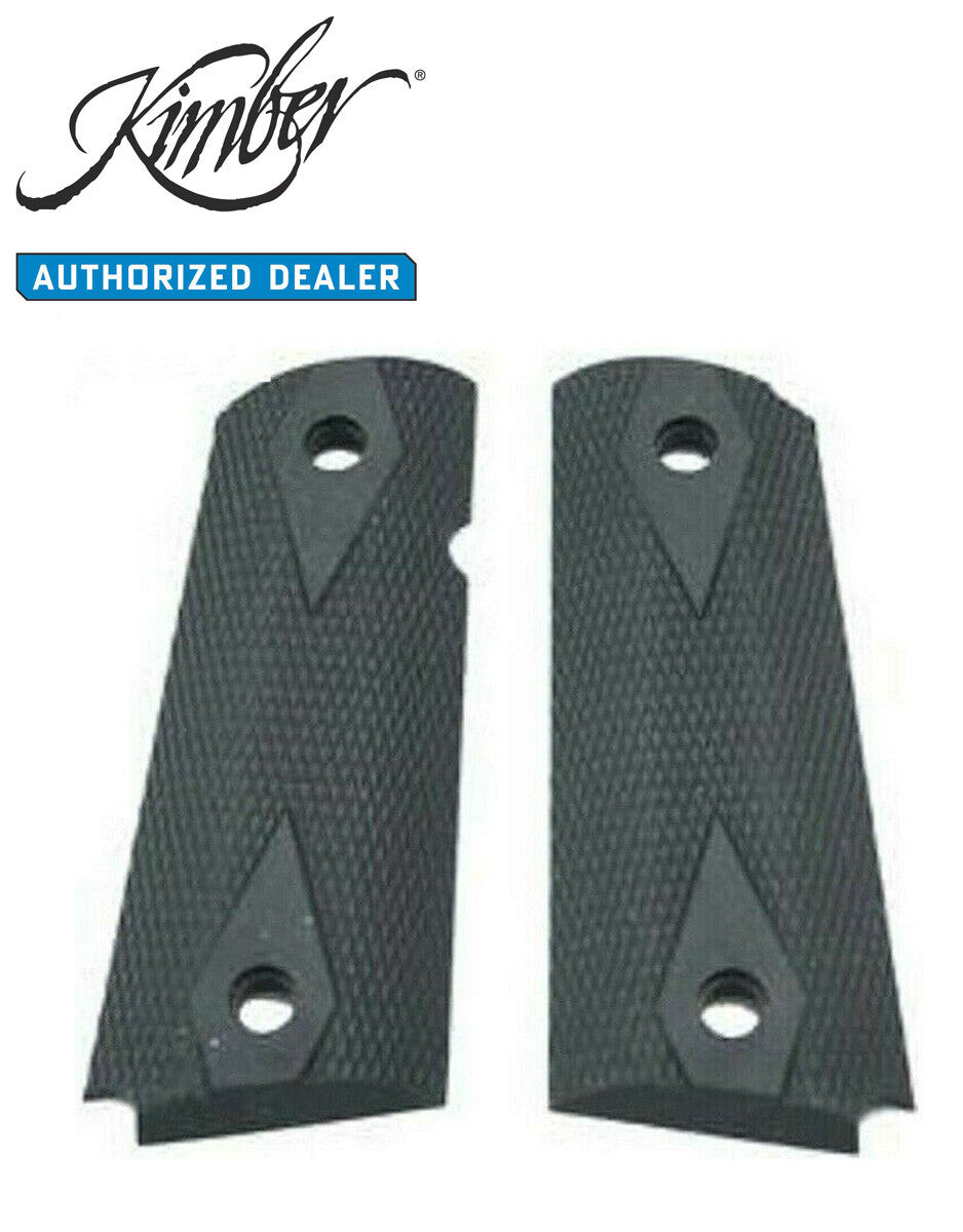 Kimber 1911 Compact and Ultra Rubber Grips Checkered Double Diamond