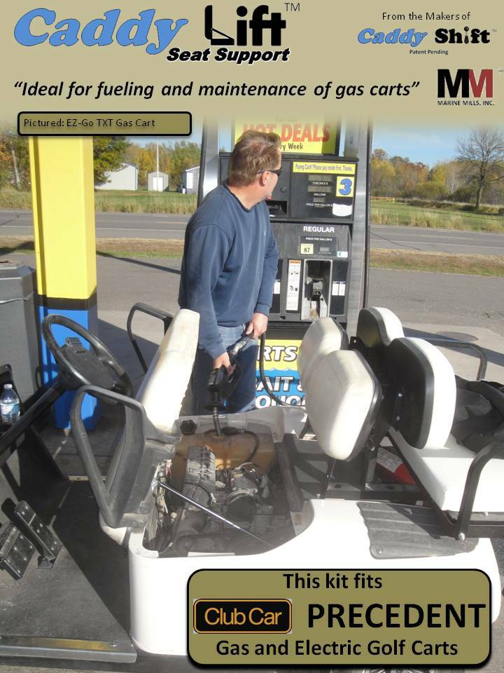 Golf Cart Seat Support Kit for Club Car Precedent Onward Tempo - Fits Gas & Electric Models