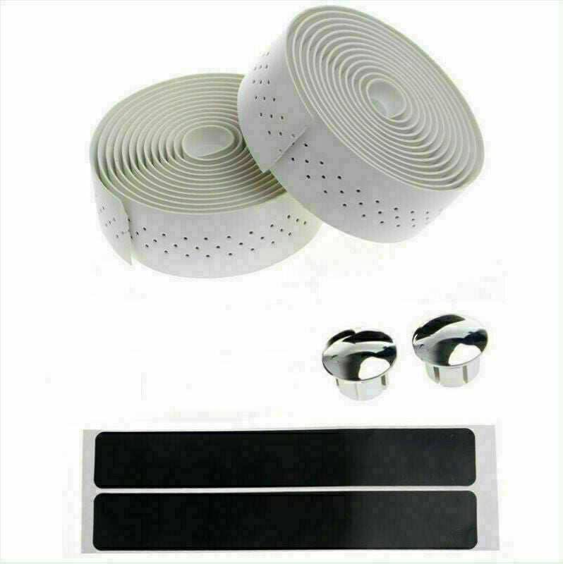 Self-Adhesive Leather Bike Handlebar Tape Anti-Slip Grip Wrap for Road Cycling