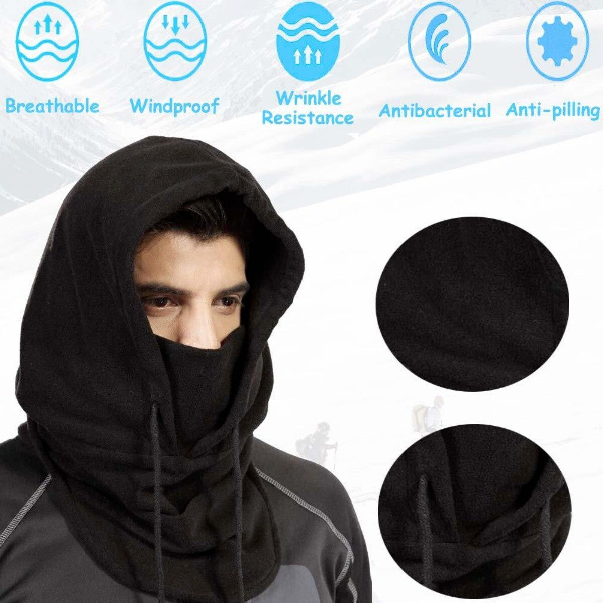 Thermal Fleece Balaclava Face Mask for Outdoor Cycling and Winter Sports