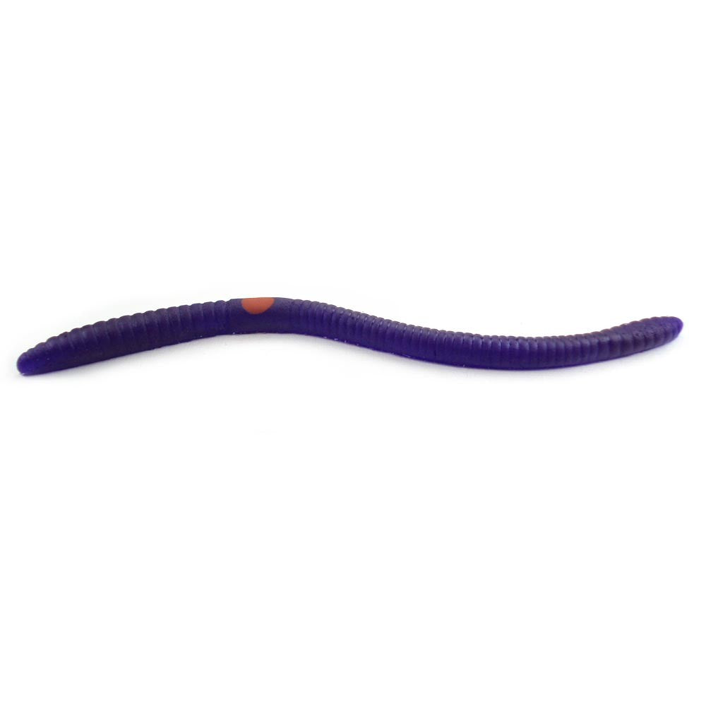 Pre-Rigged Bass Fishing Worms 12 Pack - Anise Scented Soft Plastic Lures