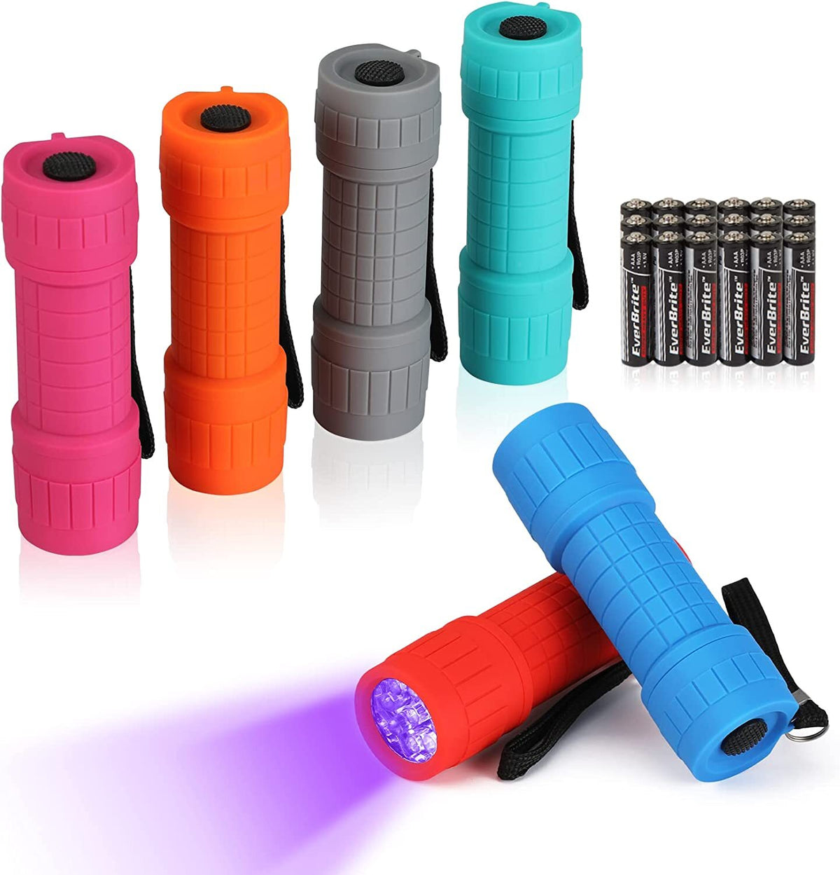 Mini UV Black Light Flashlight 9-LED 395nm for Stains Scorpions Pet Urine Detecting
