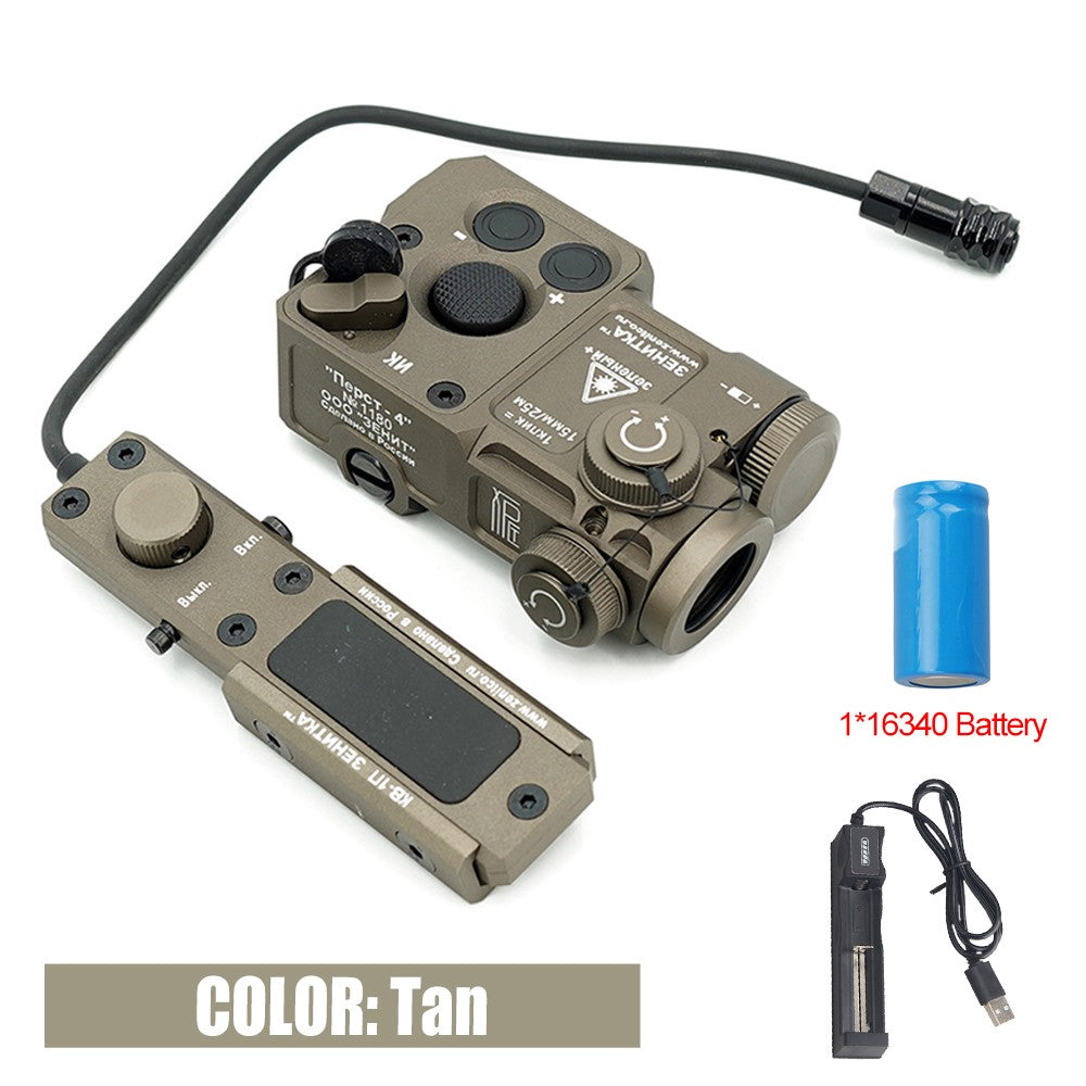 Green Laser Dot Sight & IR Laser Flashlight for Rails