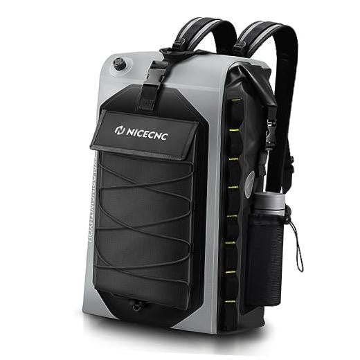 Waterproof 40L Motorcycle Backpack with PVC Material and Multiple Storage Compartments