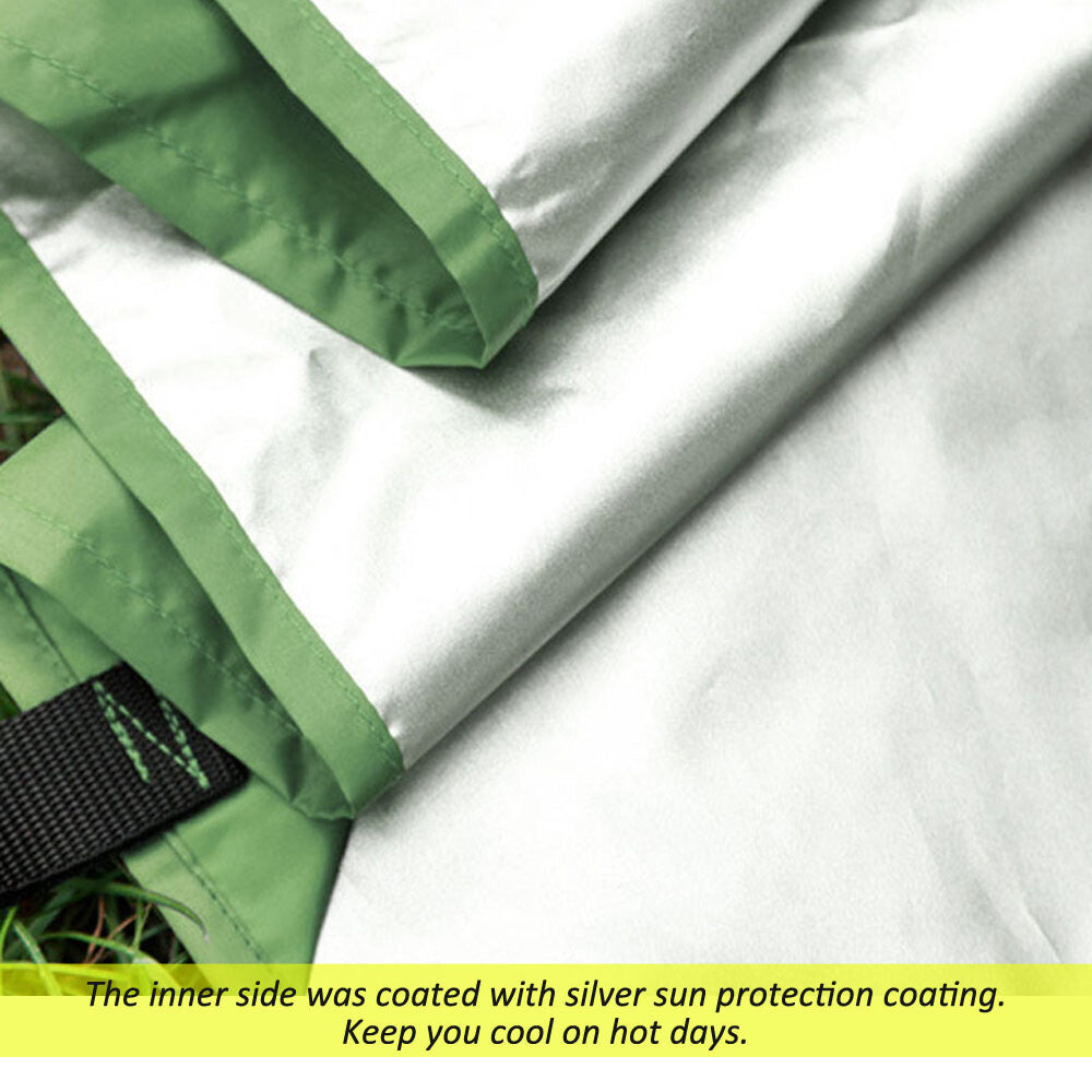 Large Waterproof Camping Rain Fly Tarp 10ft Sun Shelter for Hammocks & Tents