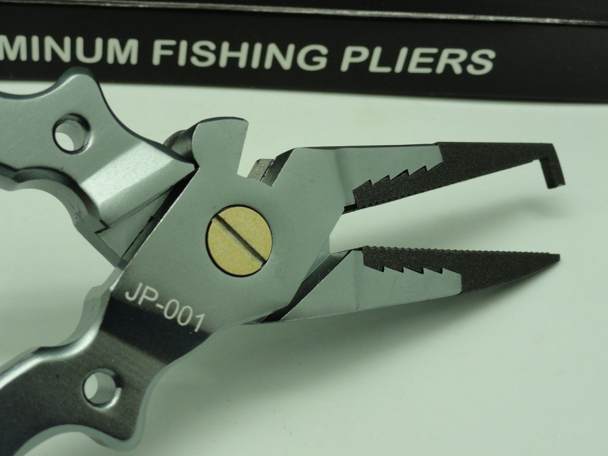Fishing Split Ring Pliers Titanium Jaw Aluminum Body 6-5/8"