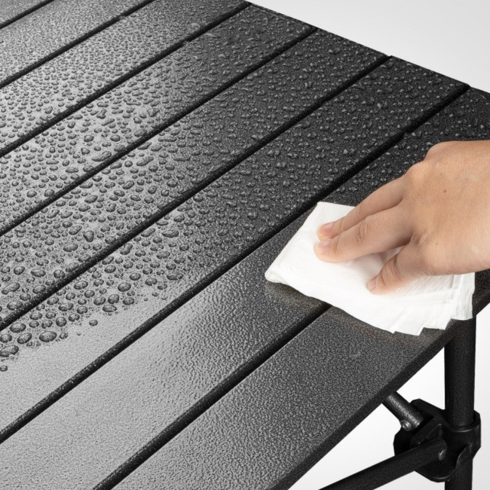 Portable Folding Camping Table with Adjustable Height & Carry Bag