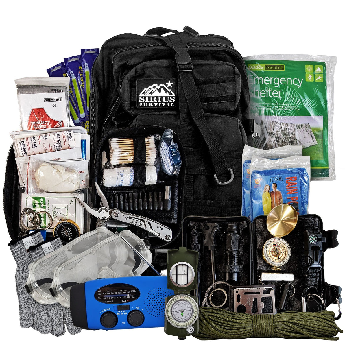 Pre-Packed Survival Backpack for Emergency Preparedness - Family Kit