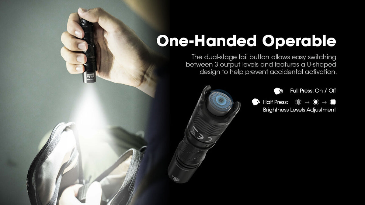 Rechargeable LED Flashlight 800 Lumens Waterproof Compact EDC Torch