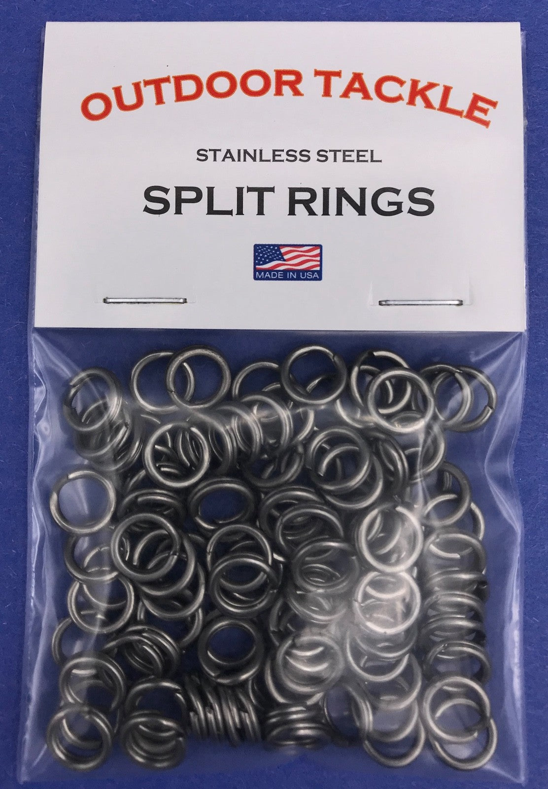 Heavy Duty Stainless Steel Split Rings for Fishing #6 - 100 Count