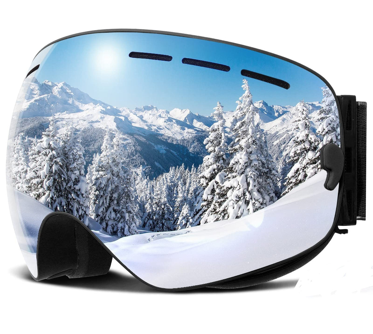 Polarized Ski Goggles for Men & Women OTG Snowboard Goggles UV Protection