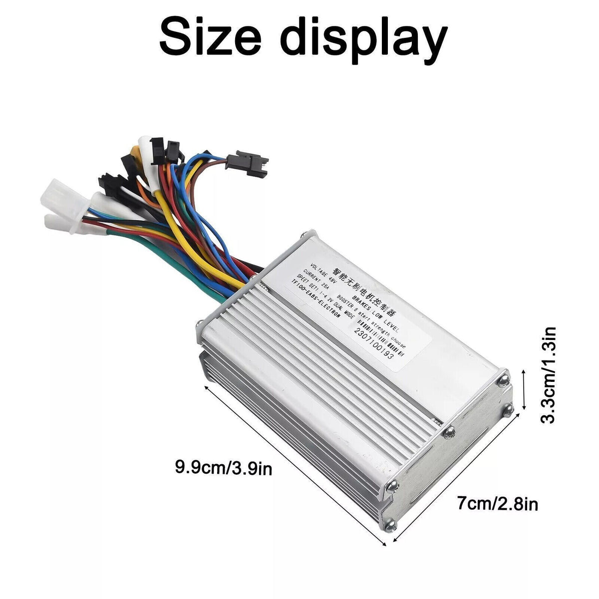 48V 25A 1200W Brushless Motor Controller for Electric Scooter with LCD Display and 6-Pin Cable