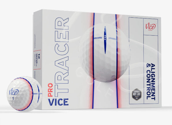 Vice Pro Tracer Limited Edition Golf Balls Blue Red - Choose Quantity