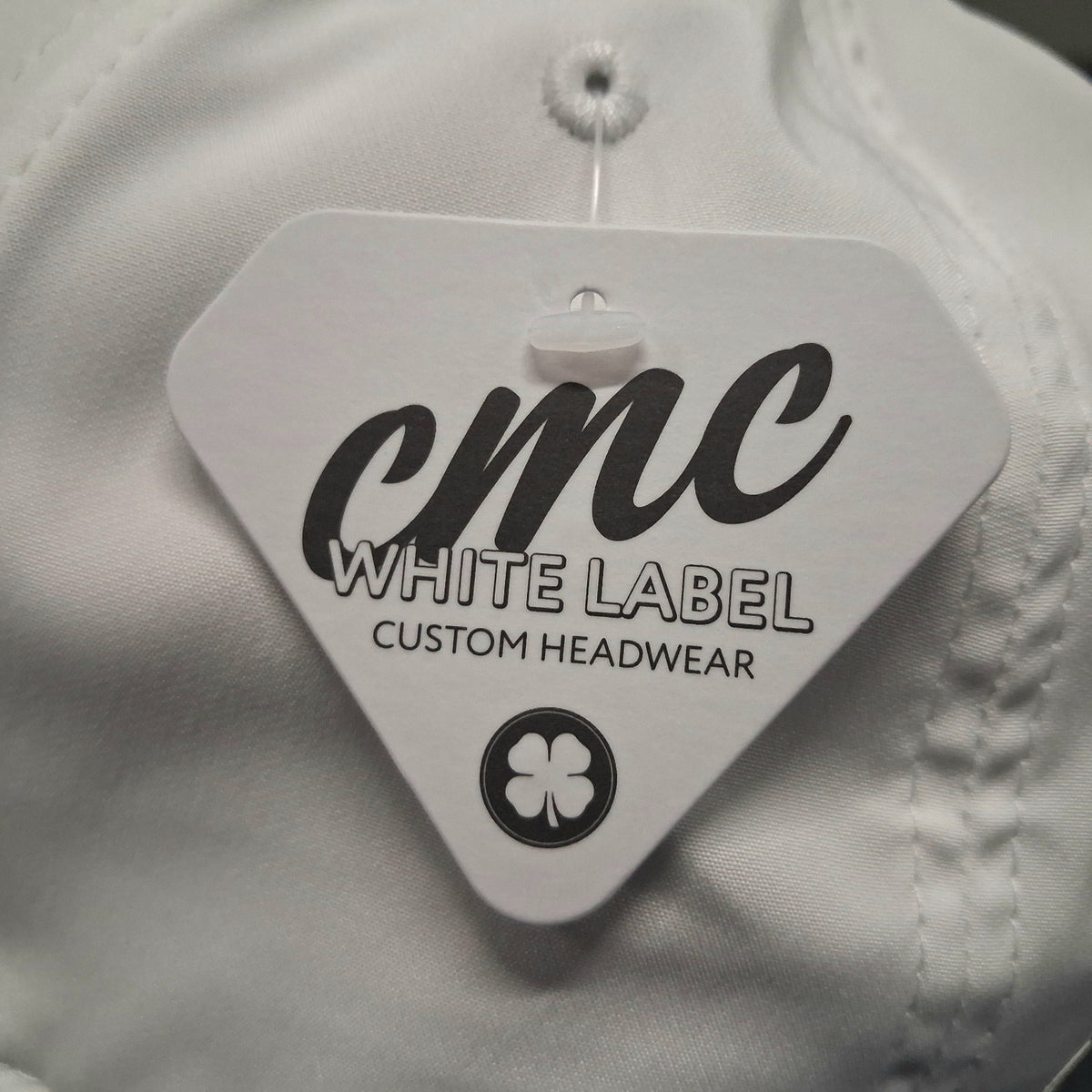 Performance Golf Hat with Embroidery - White Snapback Cap for Men & Women