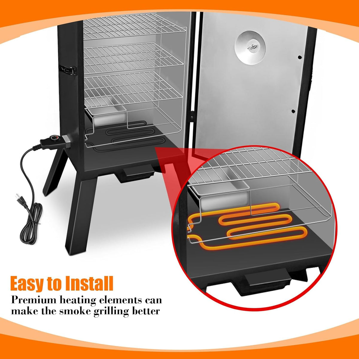 1500W Electric Smoker Heating Element for Masterbuilt & Other Smokers