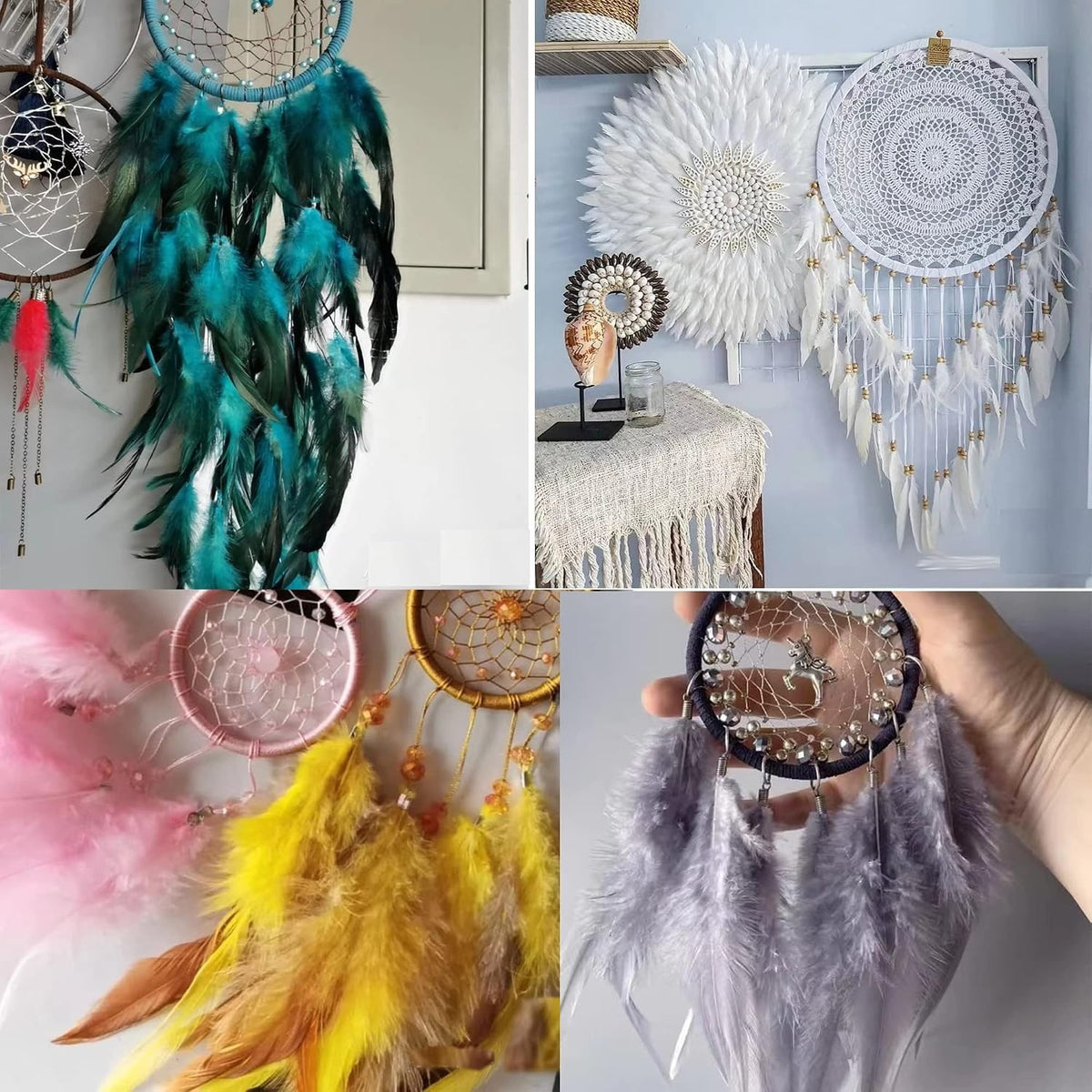 100PCS Rooster Feathers for Costumes Jewelry Crafts - Lightweight & Dyed