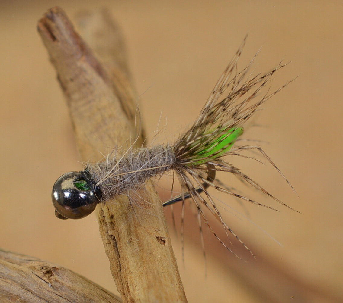 Artificial Fishing Flies - Tungsten Peeping Caddis Jig Head for Trout & Freshwater Fishing