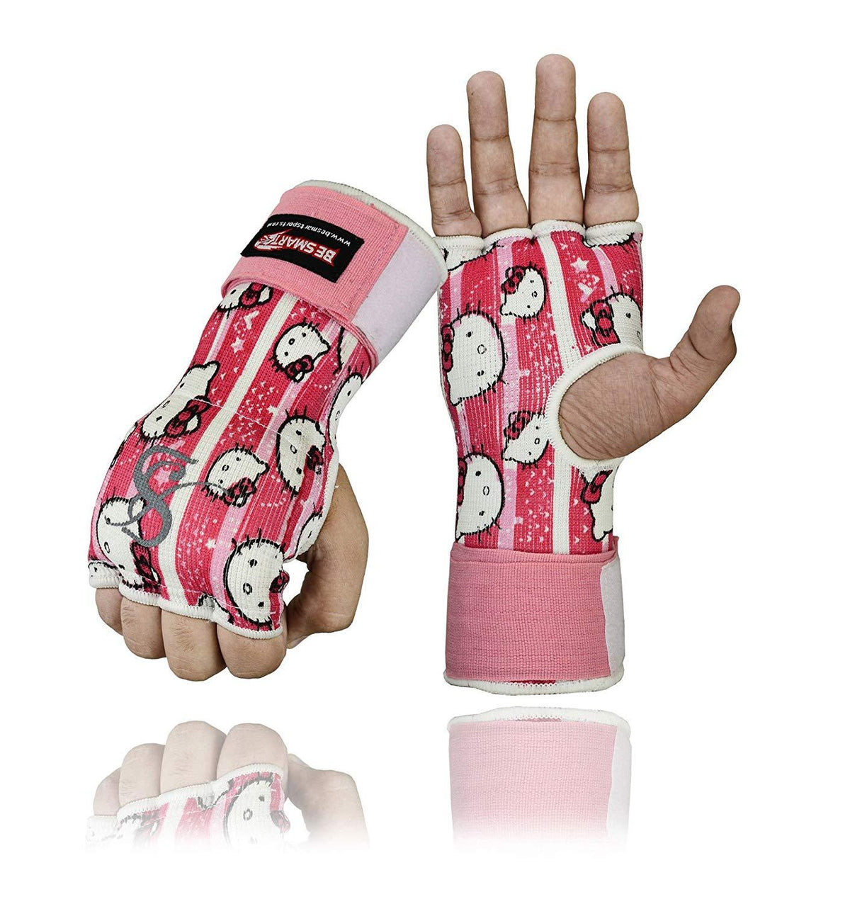 Boxing Hand Wraps Gloves with Padded Knuckles MMA Kickboxing Gloves