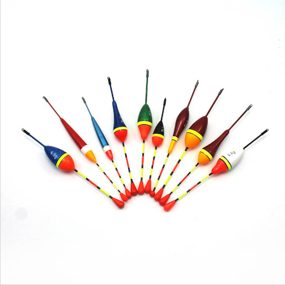 10Pcs Fishing Floats Set - Adjustable Slip Bobbers for Crappie & Freshwater Fishing