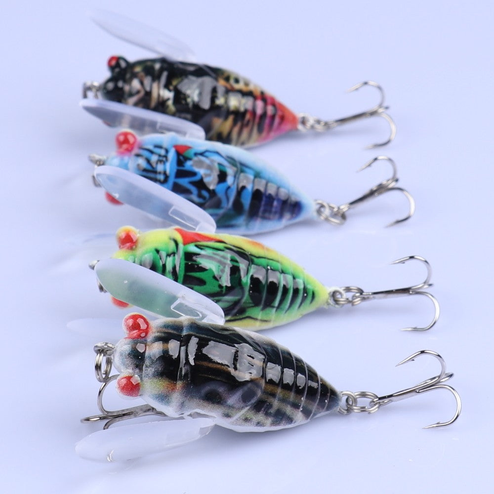 8pcs Topwater Fishing Lures Plastic Hard Bait Artificial Bionic Tackle Set