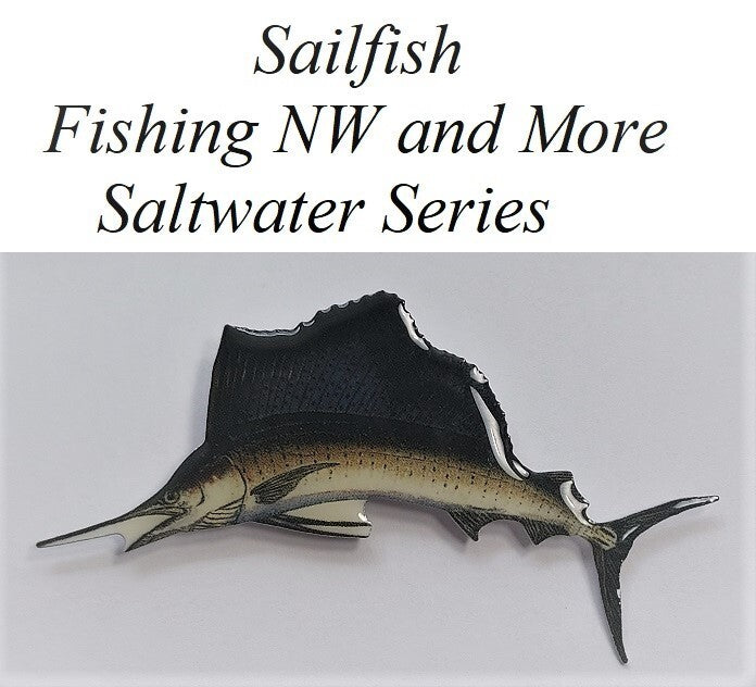Fishing Pin - Saltwater Series Lapel & Hat Pin for Outdoor Enthusiasts