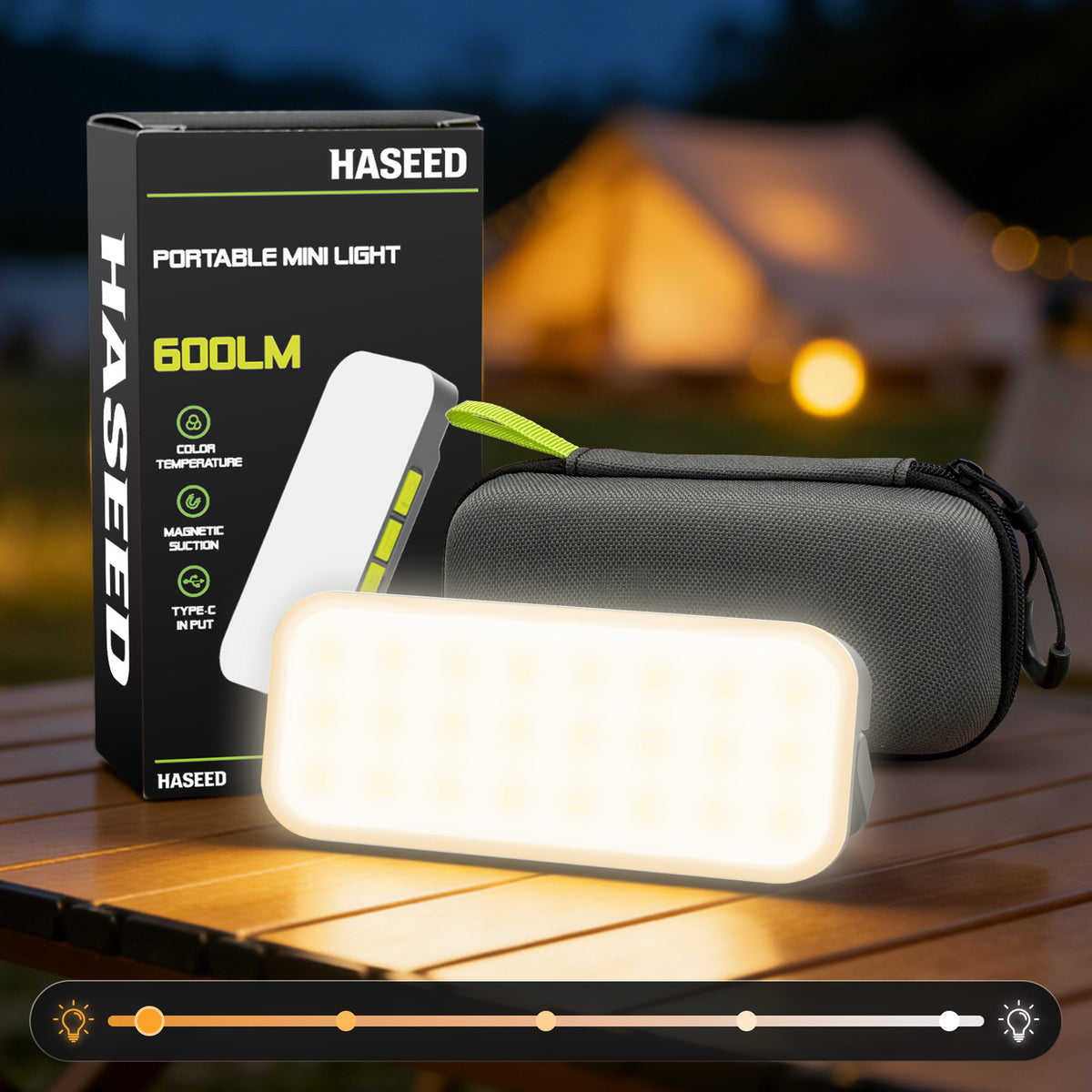Rechargeable LED Work Light with Magnet and Multiple Brightness Modes