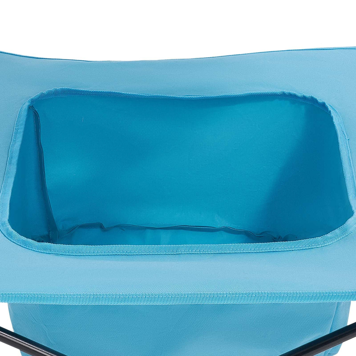 Portable Camping Table with Cup Holders, Foldable Outdoor Square Table