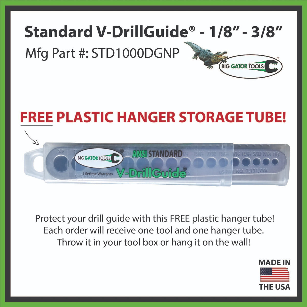 Drill Guide for Precise Gun Part Drilling - Steel V-Guide 1/8-3/8"
