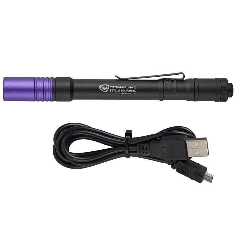 USB UV Penlight with Rechargeable Cord for Leak Detection & Forensics