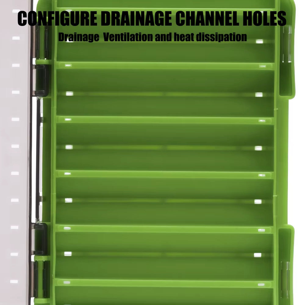 Double-Sided Fishing Tackle Box Organizer for Lures Hooks Baits