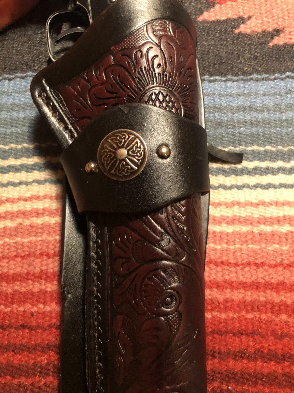 Cowboy Leather Holster for Heritage Rough Rider 22 6.5-inch Pistol - Handcrafted US Made