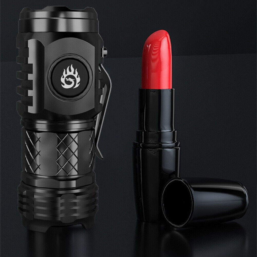 Mini Rechargeable Waterproof LED Flashlight - Compact Power Torch with USB