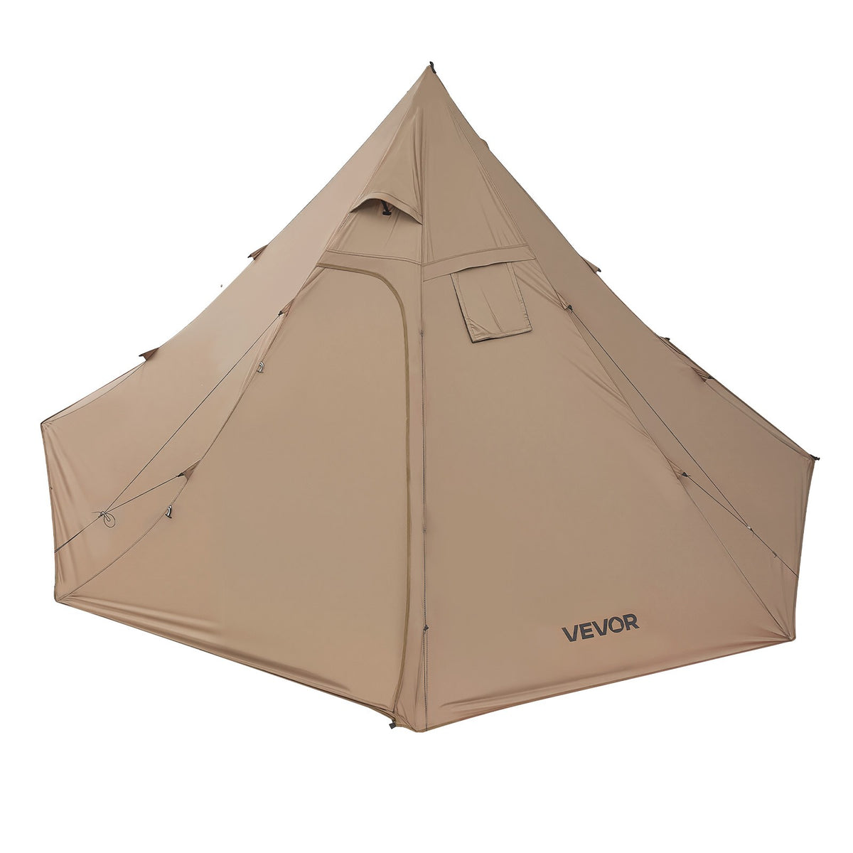 4 Person Camping Tipi Tent with Stove Jack - Lightweight Waterproof Shelter