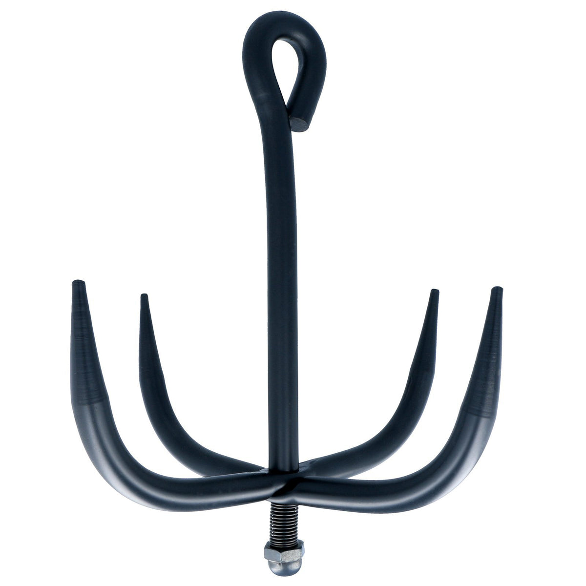 Grappling Hook with 33 Feet Nylon Rope - Heavy Duty Black Steel for Outdoor Adventures