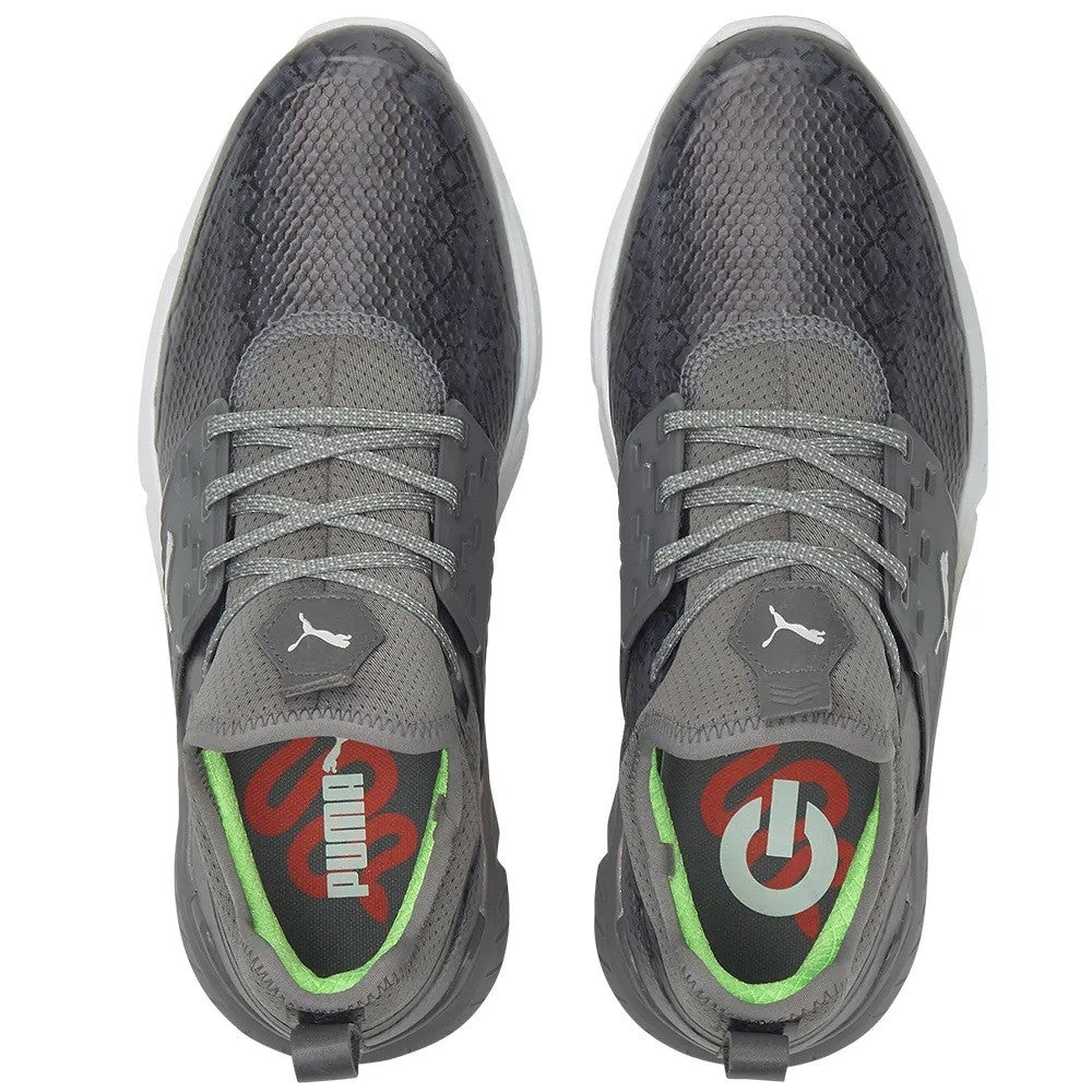 Golf Shoes Men Spiked Snakeskin Style Athletic Footwear – Multiple Sizes