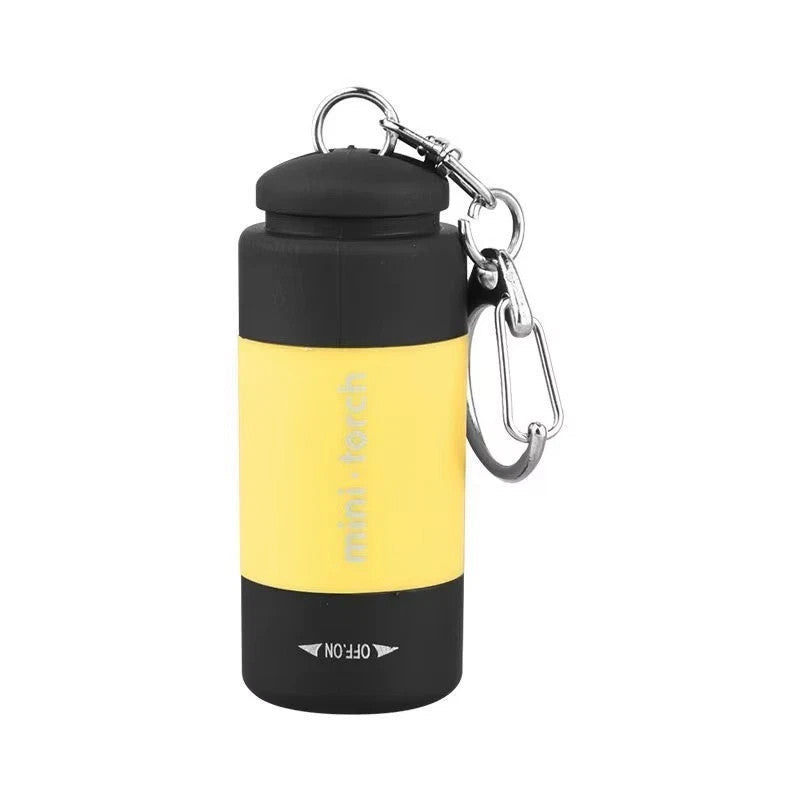 USB Rechargeable Mini LED Keychain Flashlight Waterproof Pocket Light