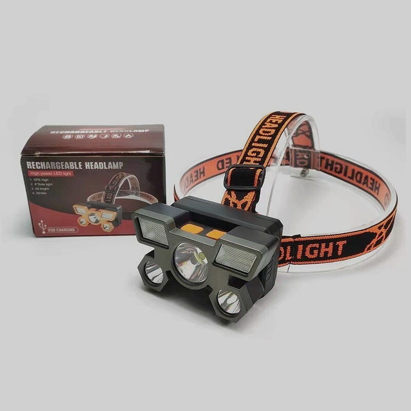 Rechargeable LED Headlamp with 4 Modes for Camping Hiking and Outdoor Use