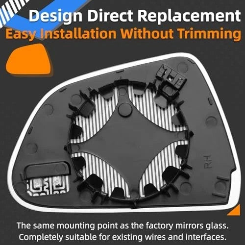 Passenger Side Mirror Replacement for Tesla Model 3 Heated Glass - Right