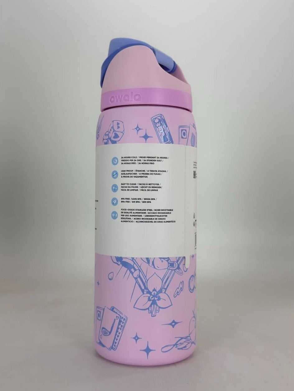 32oz Stainless Steel Water Bottle with Leak-Proof Lid Pink Cupid